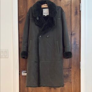 NYLT Double Breasted DB Shearling Coat